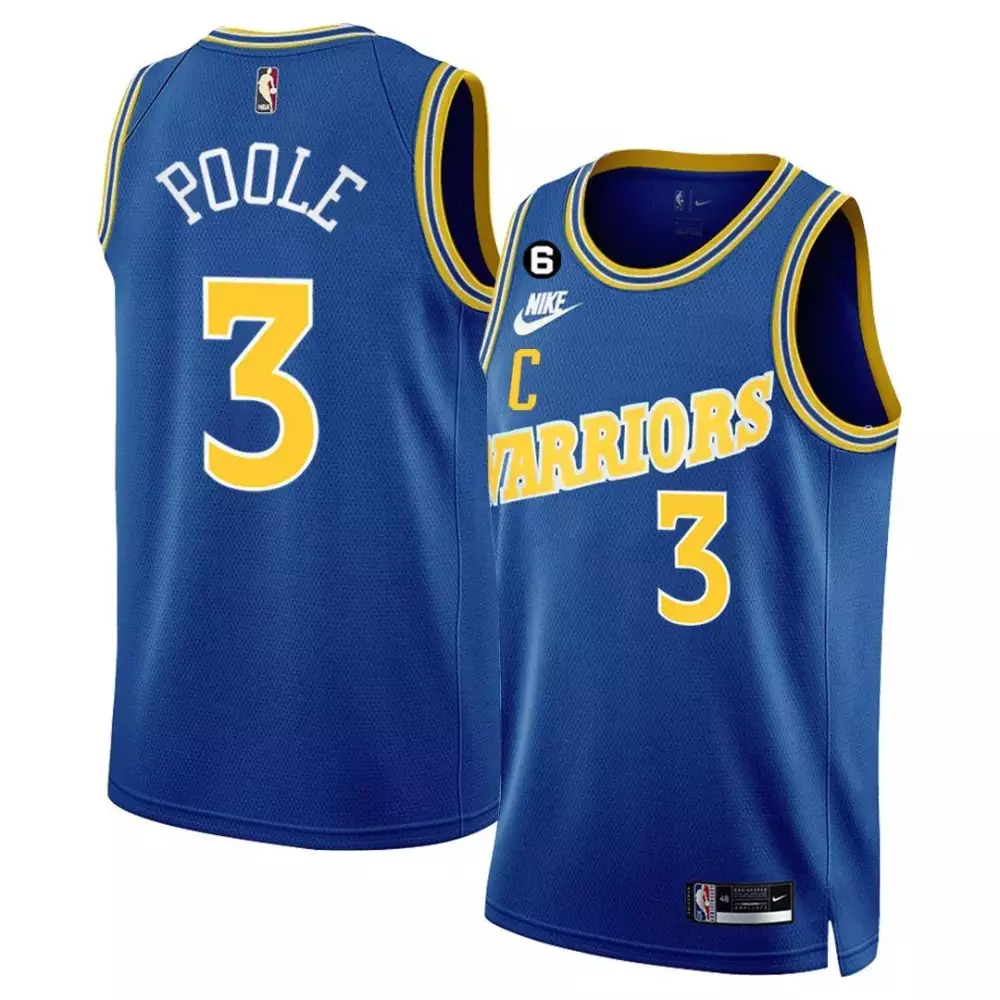 Poole 3 Golden State Warriors 2023 Stitched Vapor Jersey | Blue C Edition | Limited Edition Fan Gear | For Men, Women & Youth