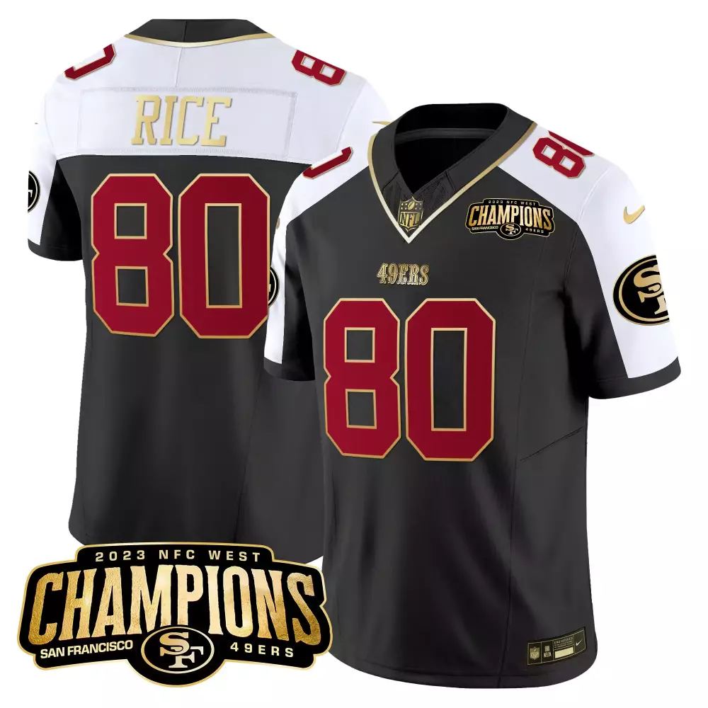 Rice 80 San Francisco 49ers 2023 Male All Stitched Vapor Jersey | Champions Edition | Fan Gear for Game Day | For Men, Women & Youth