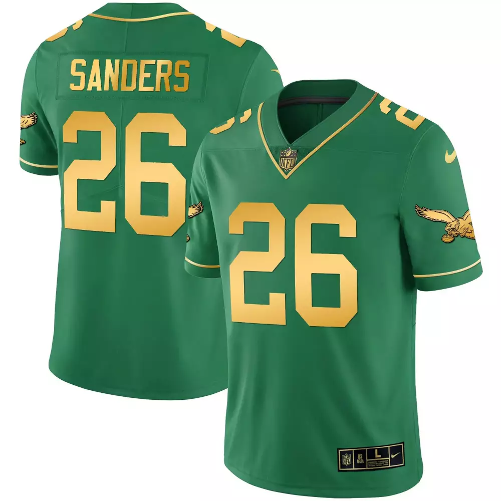 Sanders 26 Philadelphia Eagles 2023 Stitched Vapor Jersey | Green Edition 6 | Limited Edition Fan Gear | For Men, Women & Youth