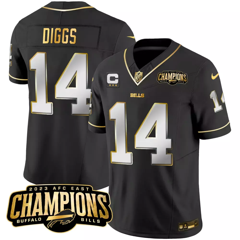 Stefon Diggs 14 Buffalo Bills 2023 Blue Champions Edition Vapor Jersey | Stitched Fan Gear for Men, Women & Youth