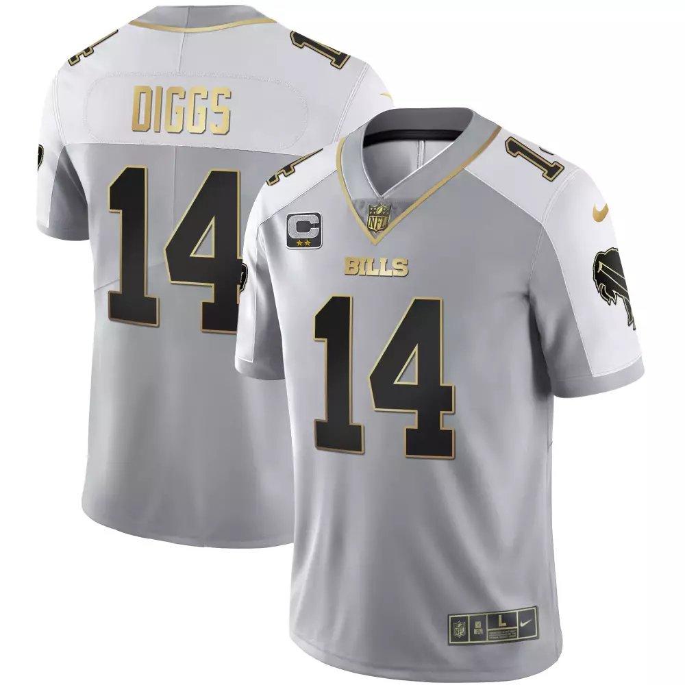 Stefon Diggs 14 Buffalo Bills Men's All Stitched Vapor Jersey | Gray Edition | 2023 Fan Gear for All