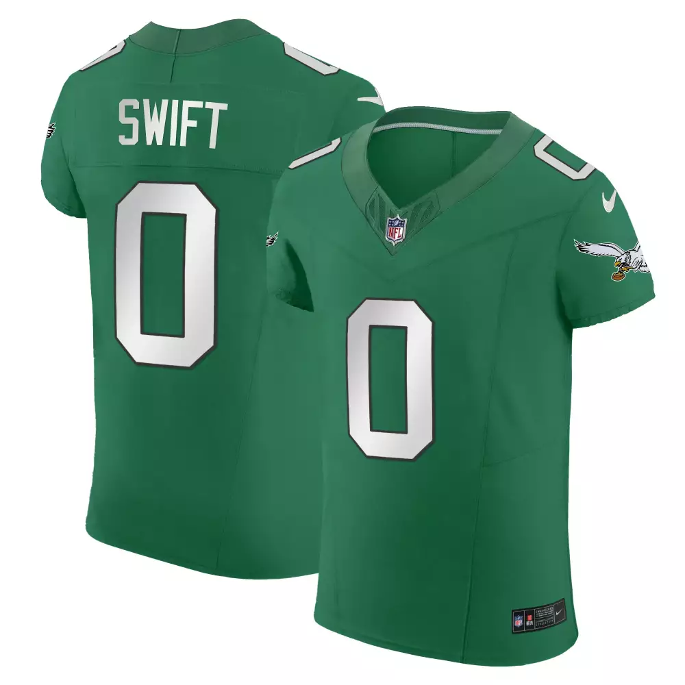 Swift 0 Philadelphia Eagles 2023 Stitched Black Jersey | Name Patch | Limited Edition Fan Gear for Men