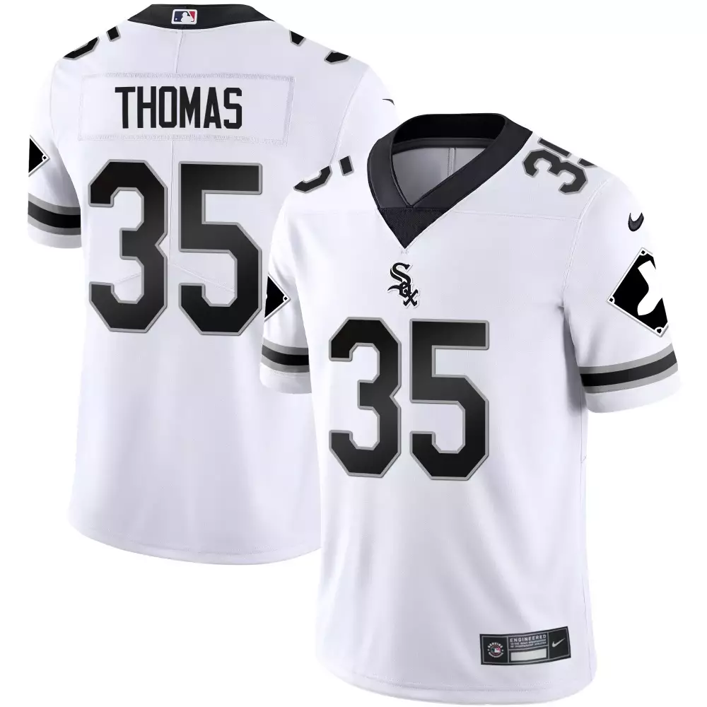 Thomas 35 Chicago White Sox 2023 Men's Stitched Vapor Jersey | Aqua Edition | Fan Gear for Game Day | For Men
