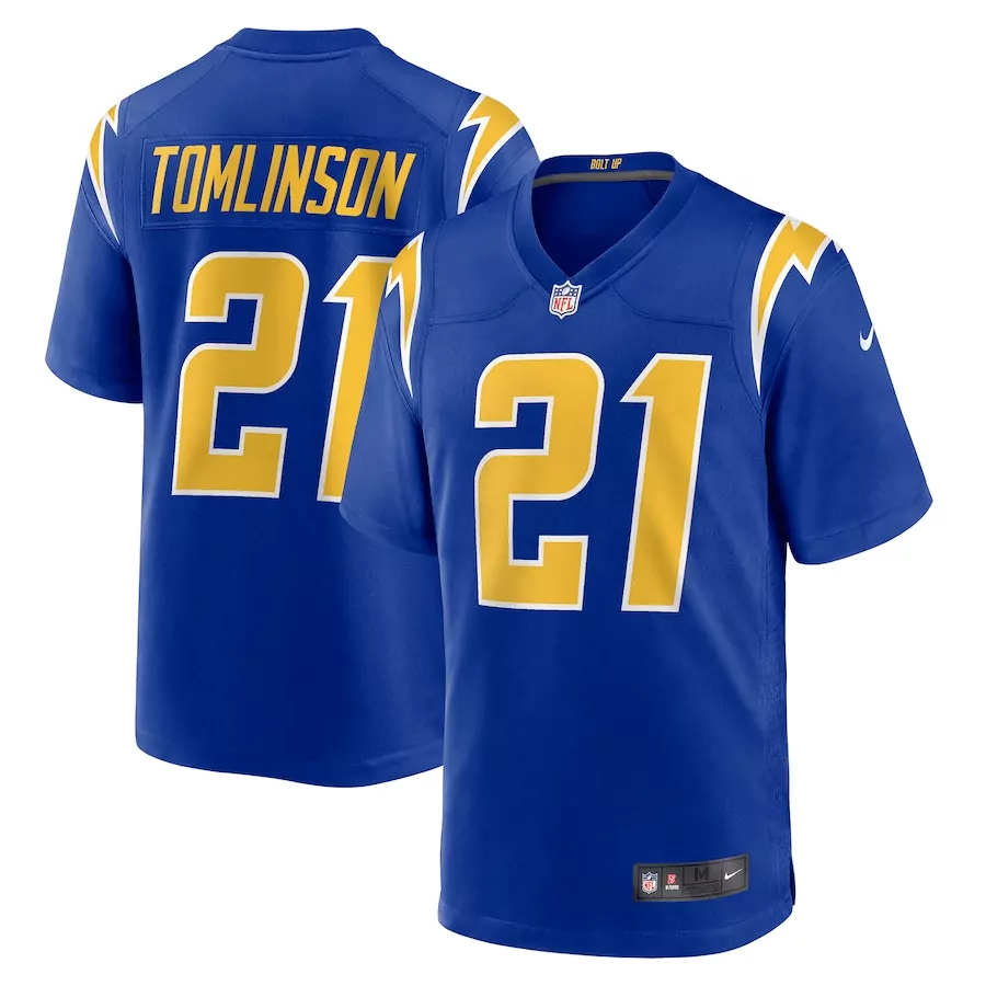 Tomlinson 21 Los Angeles Chargers 2023 Stitched Vapor Jersey | Navy | Game Day Outfit | For Men, Women & Youth