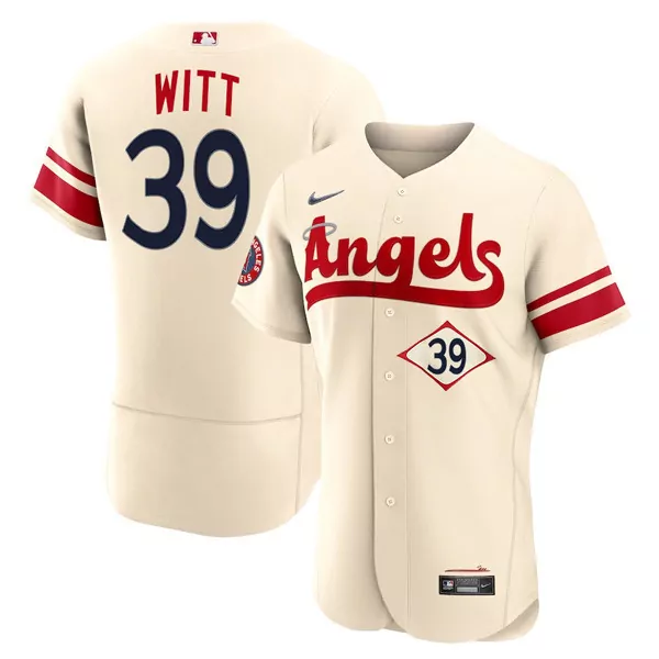 Witt 39 Los Angeles Angels 2023 Men's Jersey | Cream Stitched Vapor Design | Fan Gear for All | For Men, Women & Youth