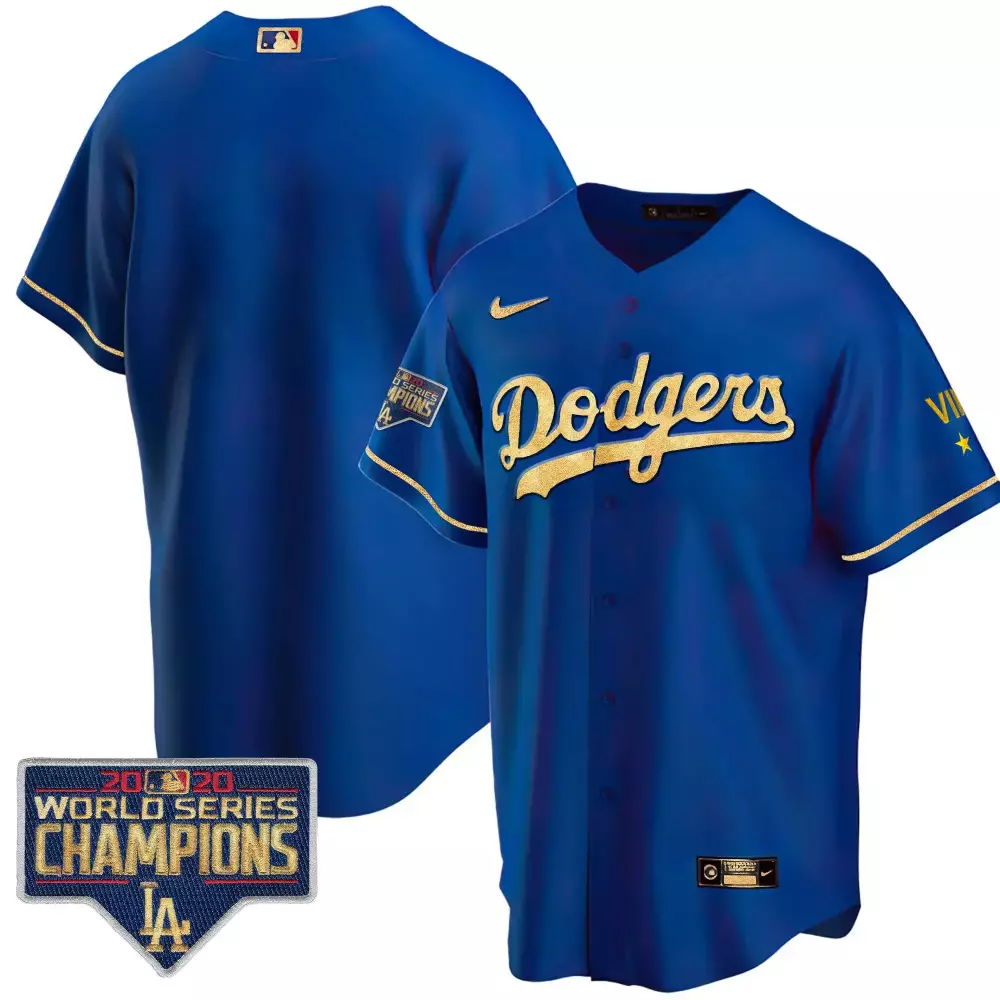 2020 Los Angeles Dodgers 1 All Stitched Vapor Jersey | Blue World Series Champions Edition Fan Gear | For Men, Women & Youth