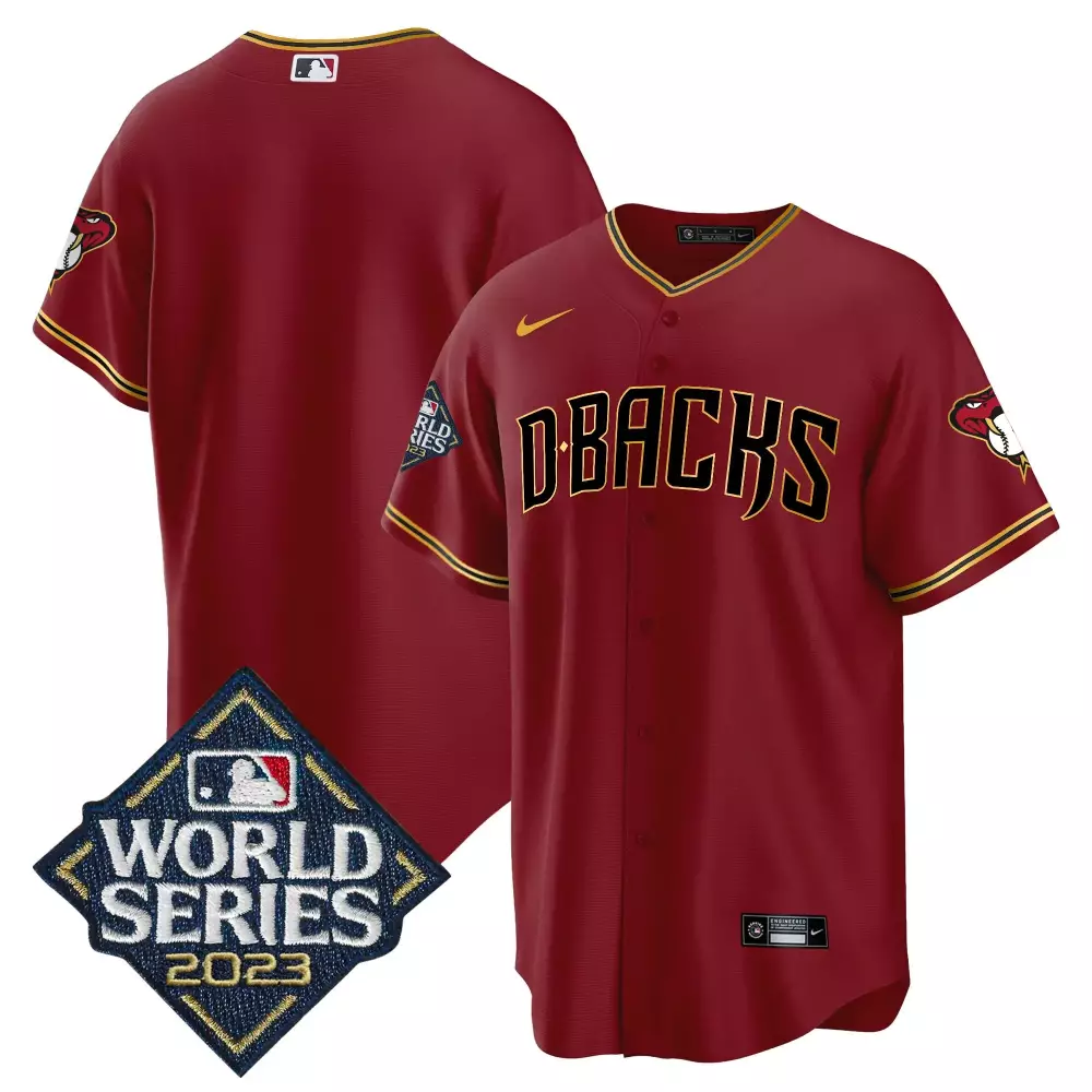 2023 Arizona Diamondbacks World Series Stitched Vapor Jersey | Red | Replica Fan Gear | For Men, Women & Youth