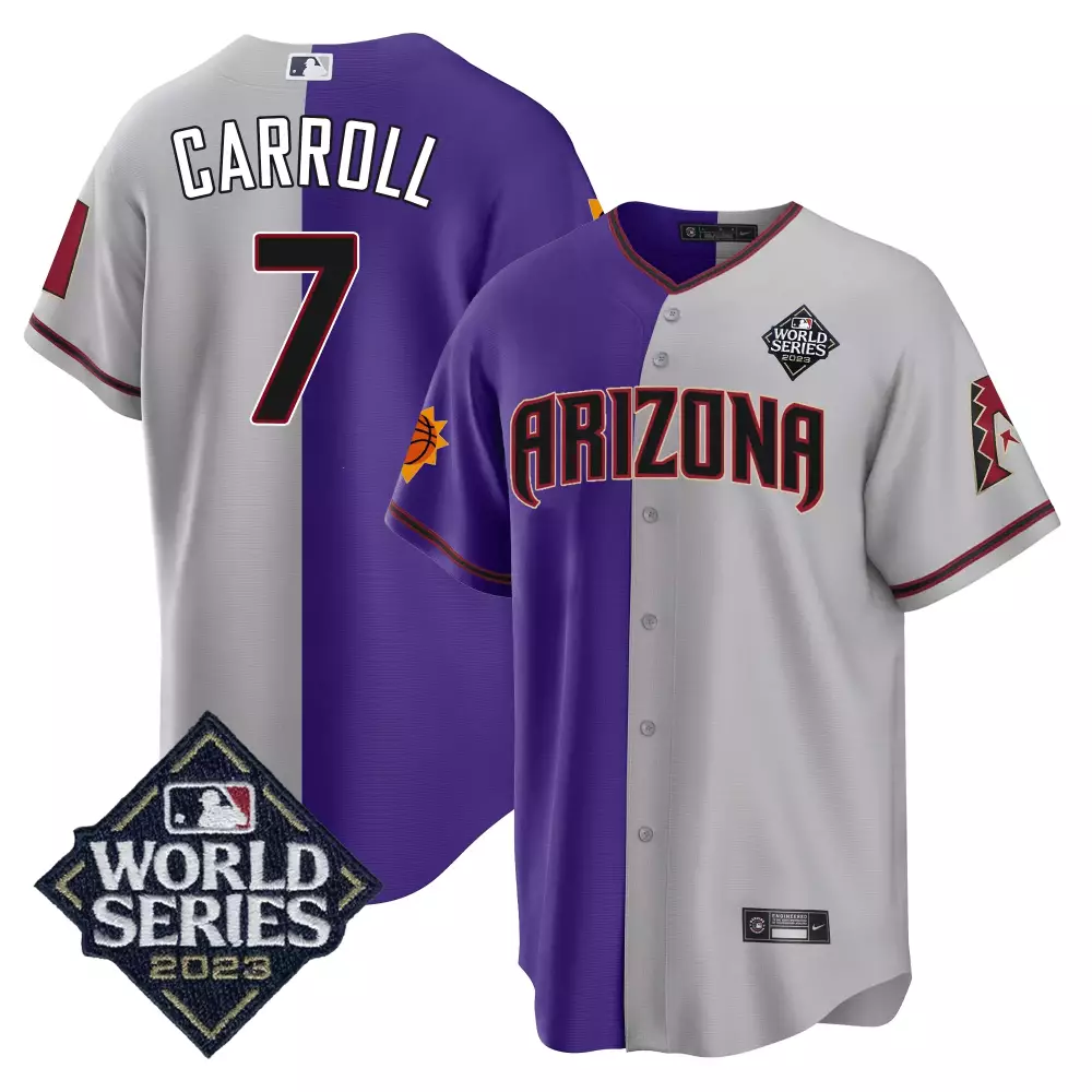 Carroll 2023 Arizona Diamondbacks Jersey | #7 All Stitched Vapor | World Series Edition | For Men, Women & Youth