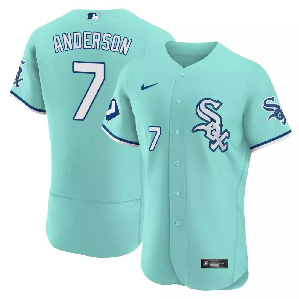 Anderson 7 Chicago White Sox 2023 Stitched Vapor Jersey | Men's Aqua Style | Limited Edition Fan Gear | For Men, Women & Youth