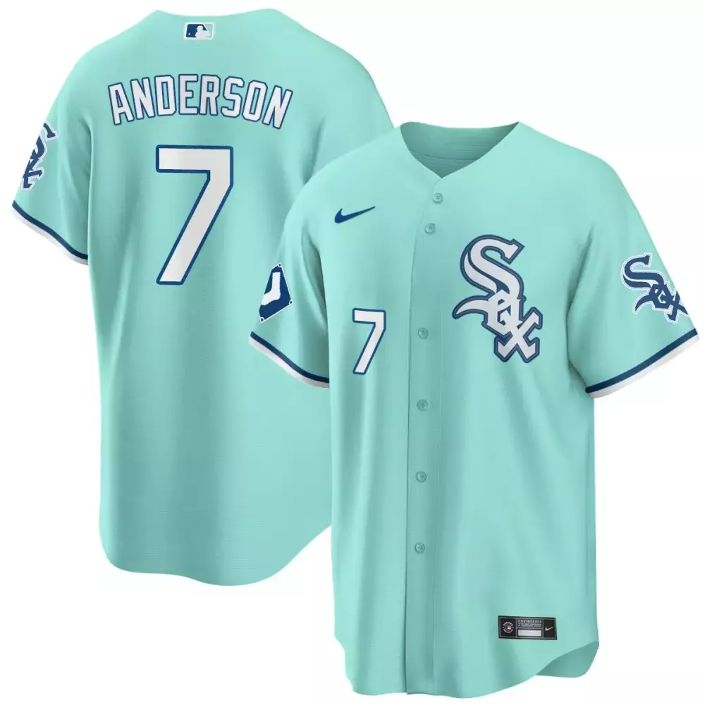 Anderson 7 Chicago White Sox 2023 Stitched Vapor Jersey | Men's White & Blue Design | Replica Fan Gear | For Men, Women & Youth