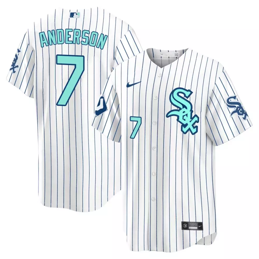 Anderson 7 Chicago White Sox 2023 Stitched Vapor Jersey | Men's All White Design | Replica Fan Gear | For Men, Women & Youth