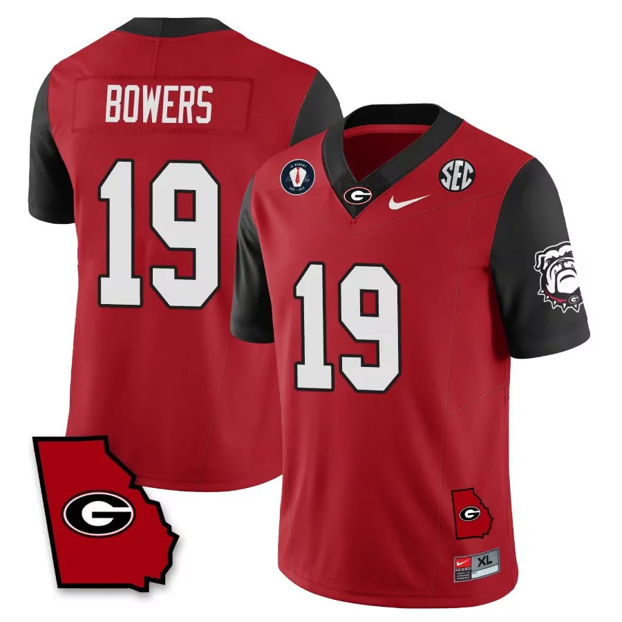 Bowers 19 Georgia Bulldogs 2023 Stitched Vapor Jersey | Red XL Memory Edition | Limited Edition Fan Gear | For Men, Women & Youth