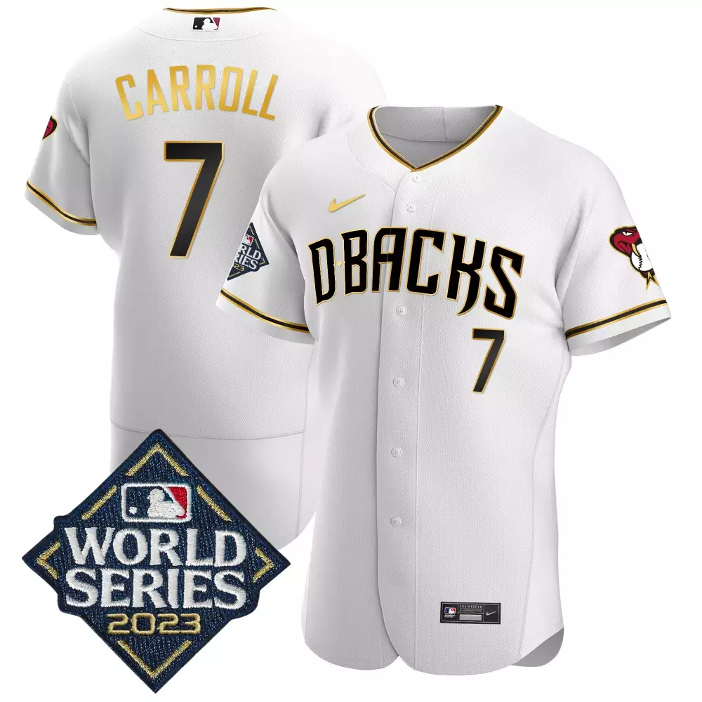 Corbin Carroll 7 Arizona Diamondbacks 2023 Stitched Vapor Jersey | World Series Edition | Limited Edition Fan Gear | For Men, Women & Youth