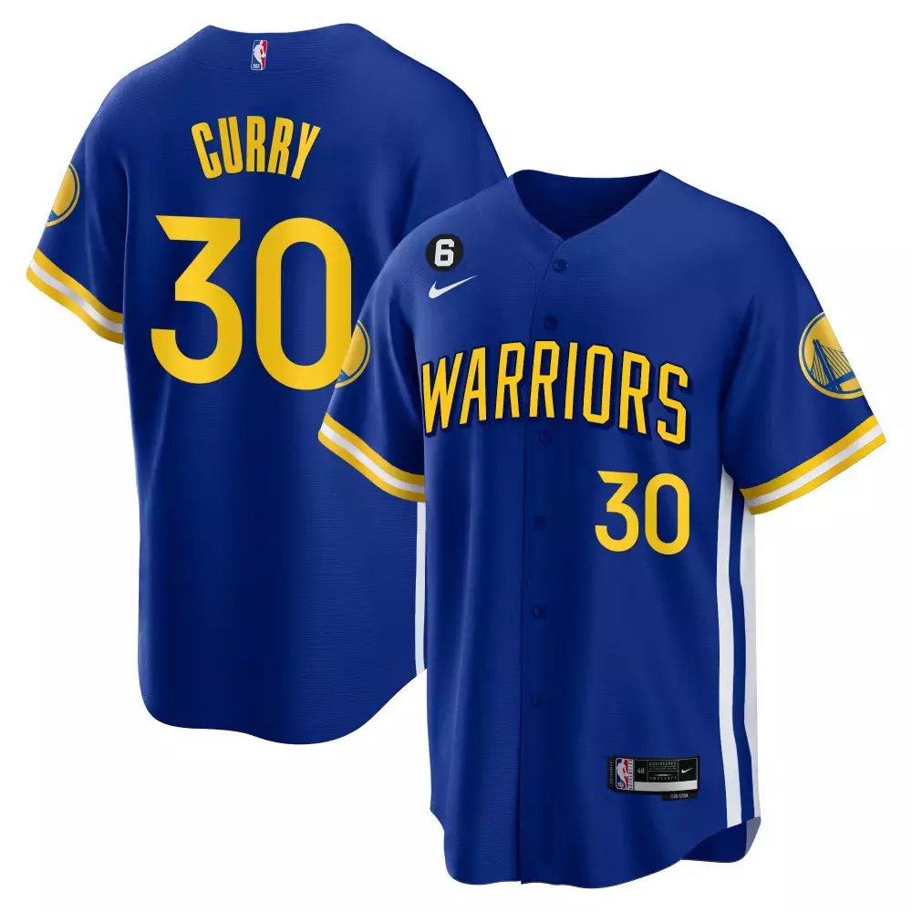 Curry 30 Golden State Warriors 2023 Stitched Vapor Jersey | Blue Edition with Patch | Game Day Outfit | For Men, Women & Youth