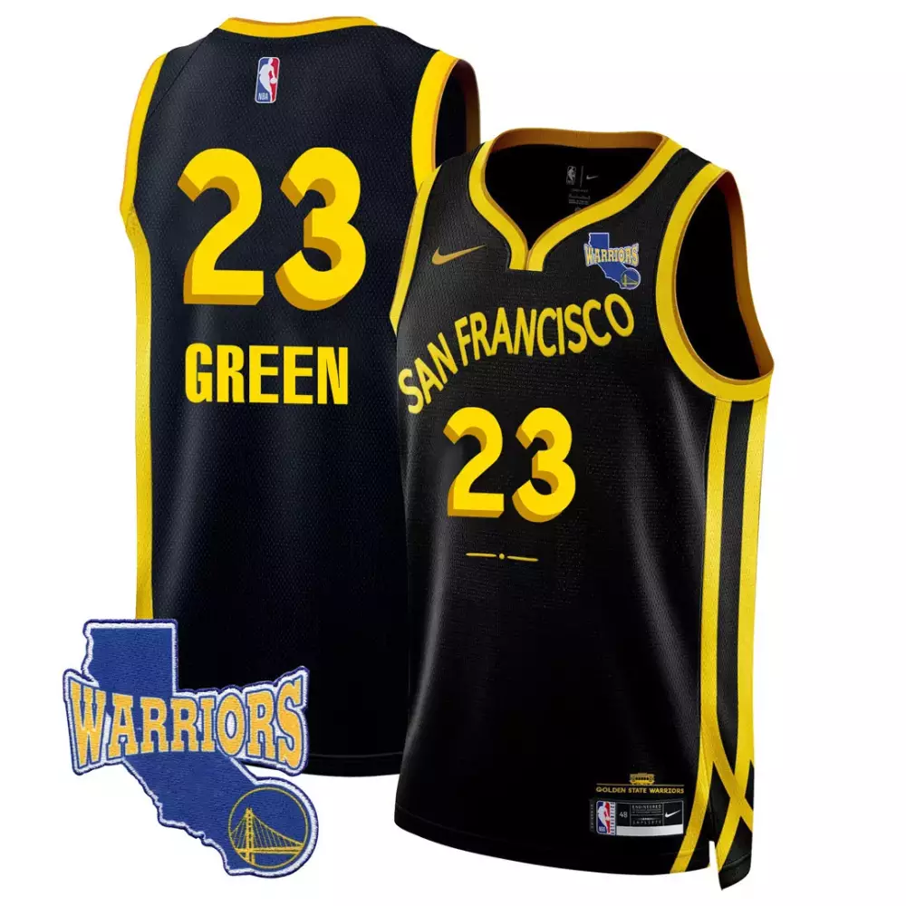 Green Golden State Warriors 2023 Jersey | Black Edition All Stitched Vapor for Men | For Men, Women & Youth