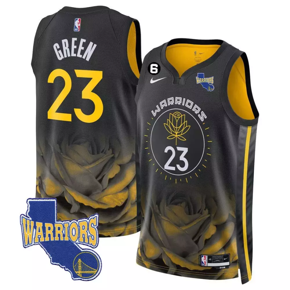 Draymond Green 2023 Golden State Warriors Stitched Vapor Jersey | Black & Yellow | Game Day Outfit | For Men, Women & Youth