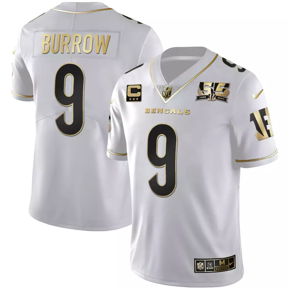 Joe Burrow Cincinnati Bengals 2022 Men's Stitched Vapor Jersey | White | Limited Edition Fan Gear | For Men, Women & Youth