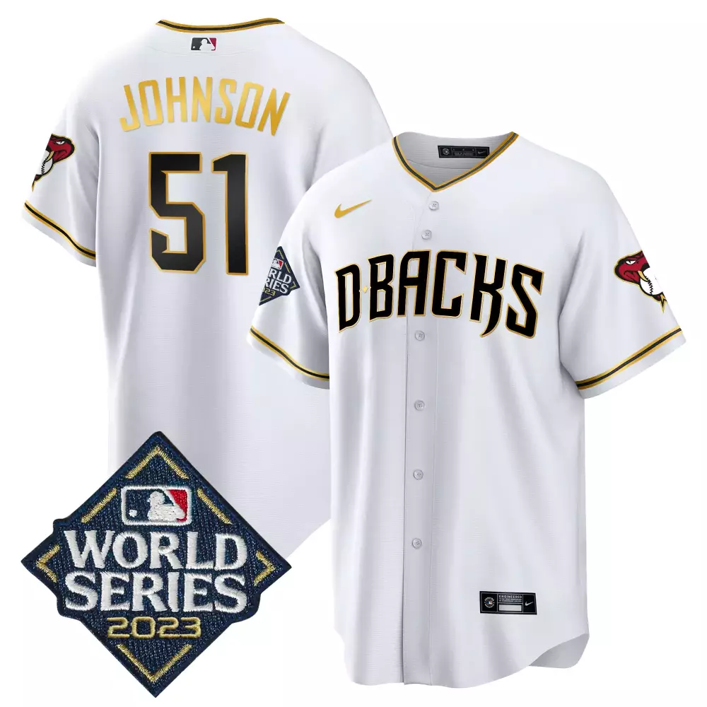 Johnson 51 Arizona Diamondbacks 2023 Vapor Jersey | World Series Edition | All Stitched Fan Gear for Men, Women & Youth
