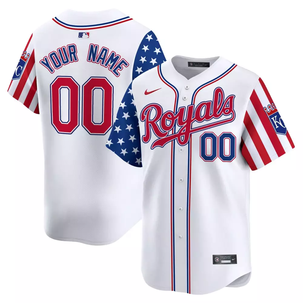 Kansas City Royals 2023 All Stitched Vapor Jersey | Red, White & Blue Design | Men's Fan Gear | For Men, Women & Youth