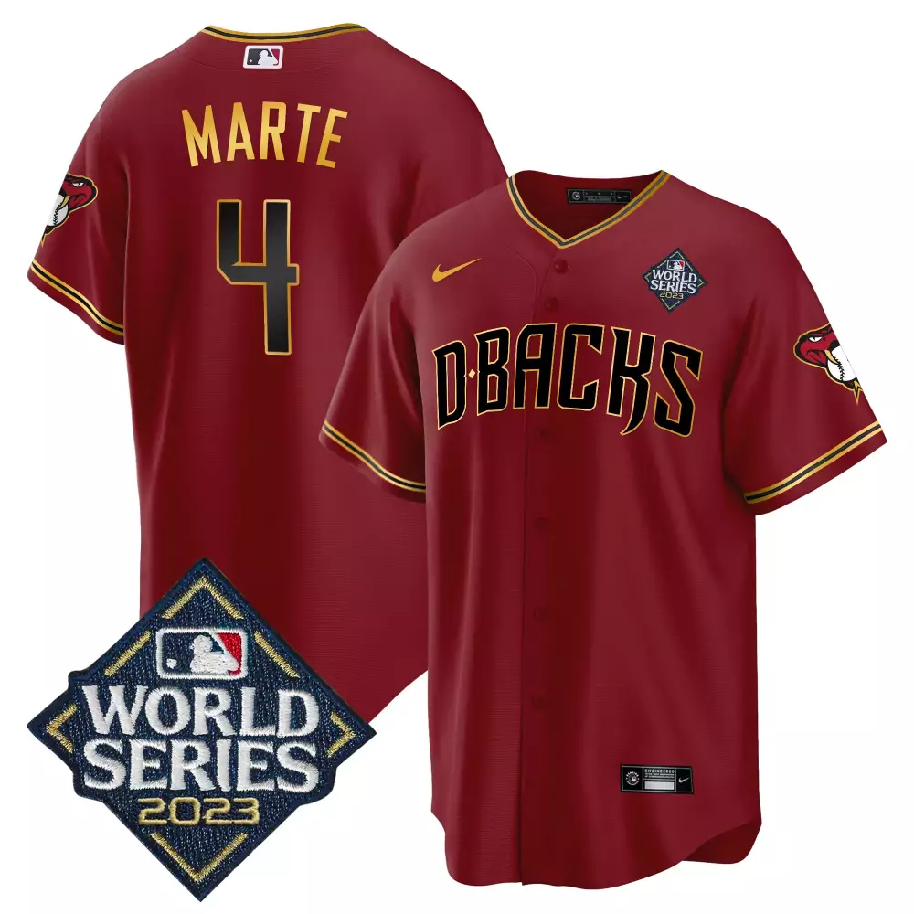 Ketel Marte Arizona Diamondbacks 2023 Stitched Vapor Jersey | Red World Series Edition | Replica Fan Gear | For Men, Women & Youth