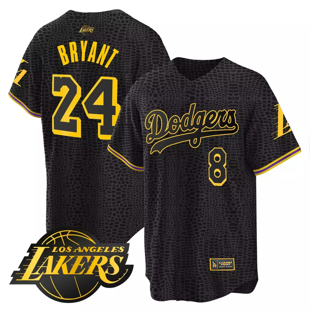 Kobe Bryant 24 Black Stitched Jersey | Los Angeles Lakers 2023 Style | Name Patch Fan Gear | For Men, Women & Youth