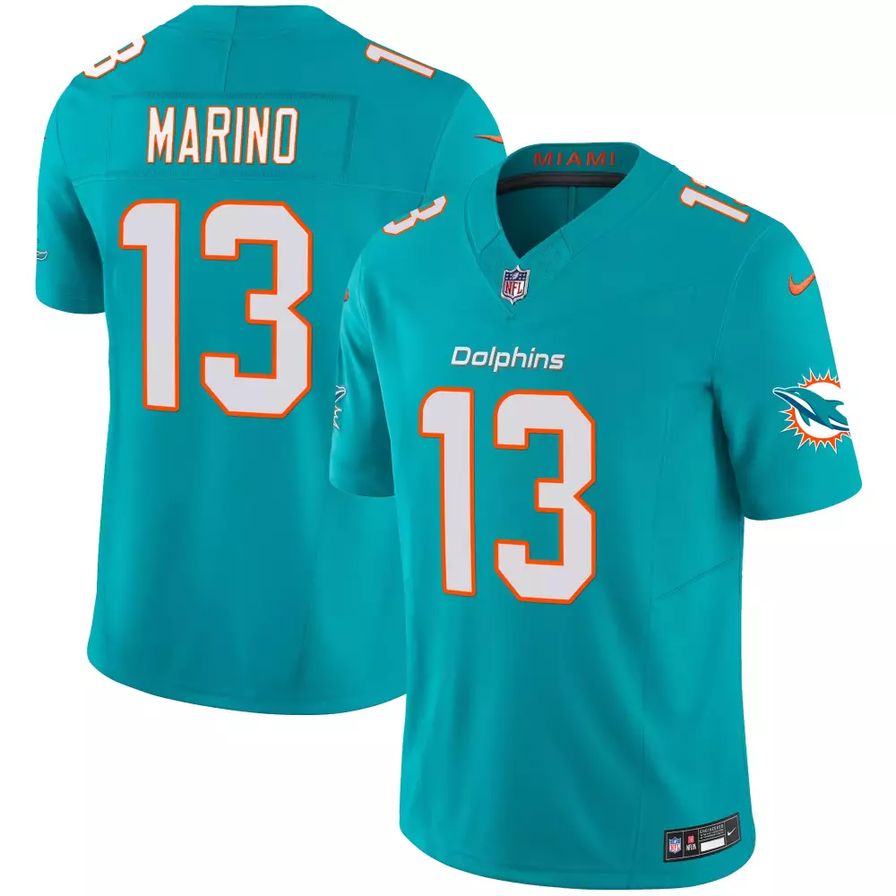 Marino 13 Miami Dolphins 2023 Men's Vapor Jersey | Stitched Aqua Design | For Men, Women & Youth
