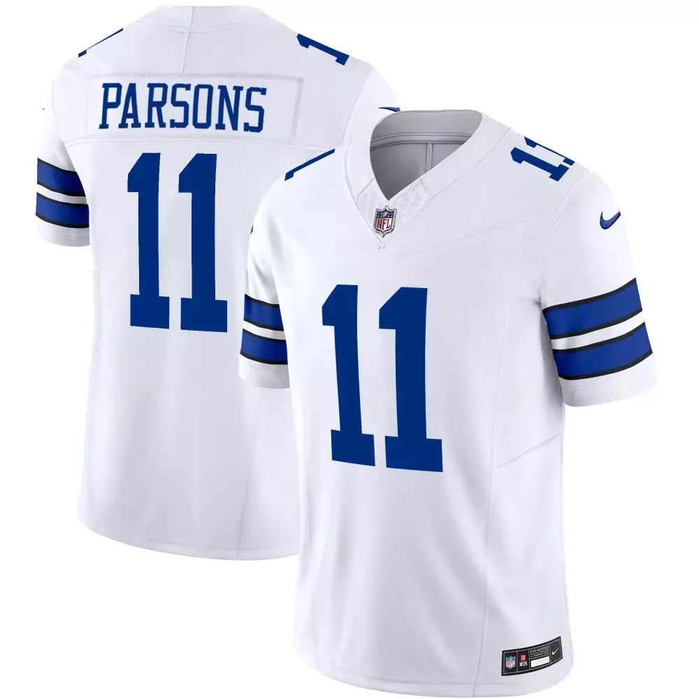 Micah Parsons Dallas Cowboys 2022 Men's All Stitched Vapor Jersey | White & Blue | Limited Edition Fan Gear for Game Day | For Men, Women & Youth