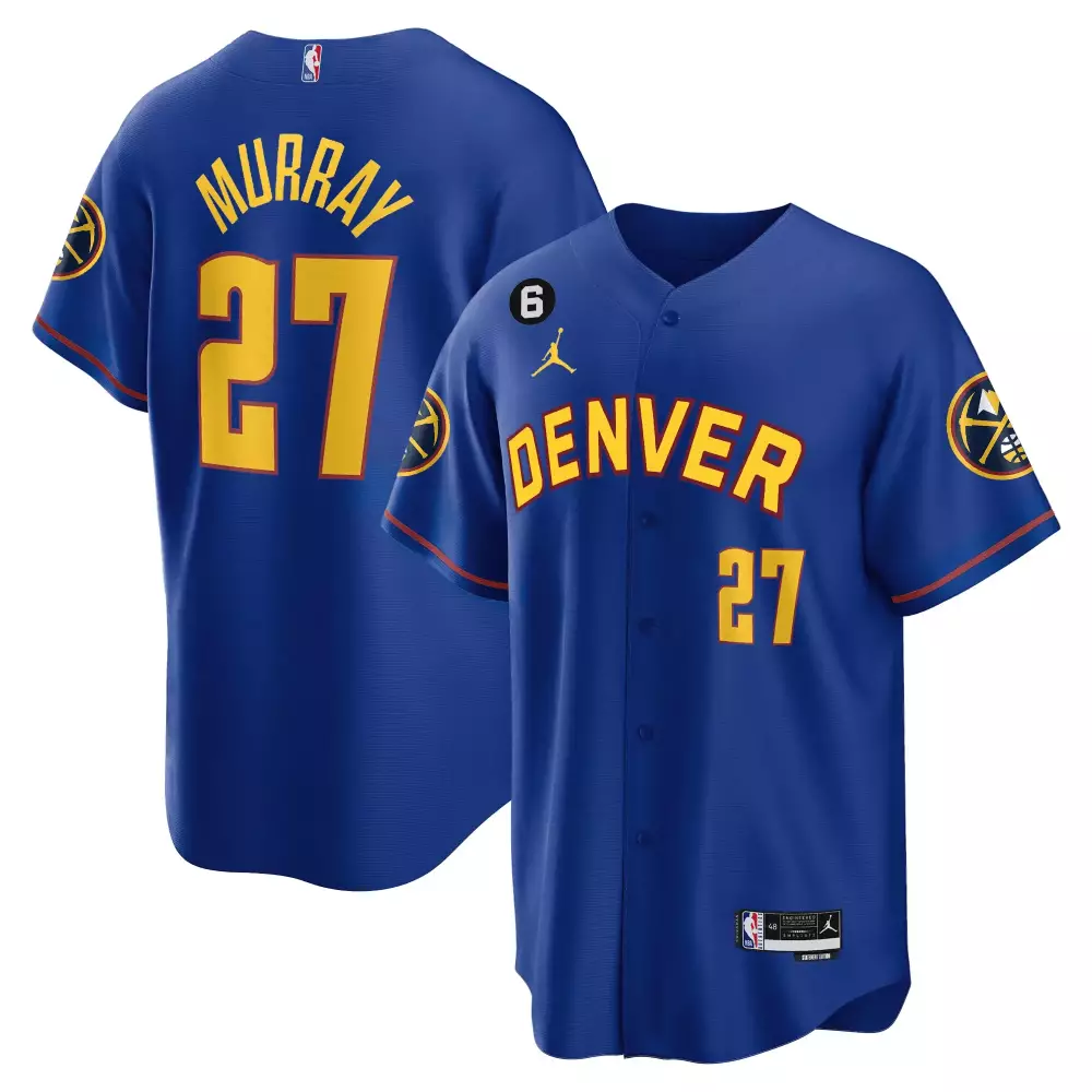 Murray 27 Denver Nuggets 2023 Vapor Jersey | Stitched Blue with Patch | Game Day Outfit for Men, Women & Youth