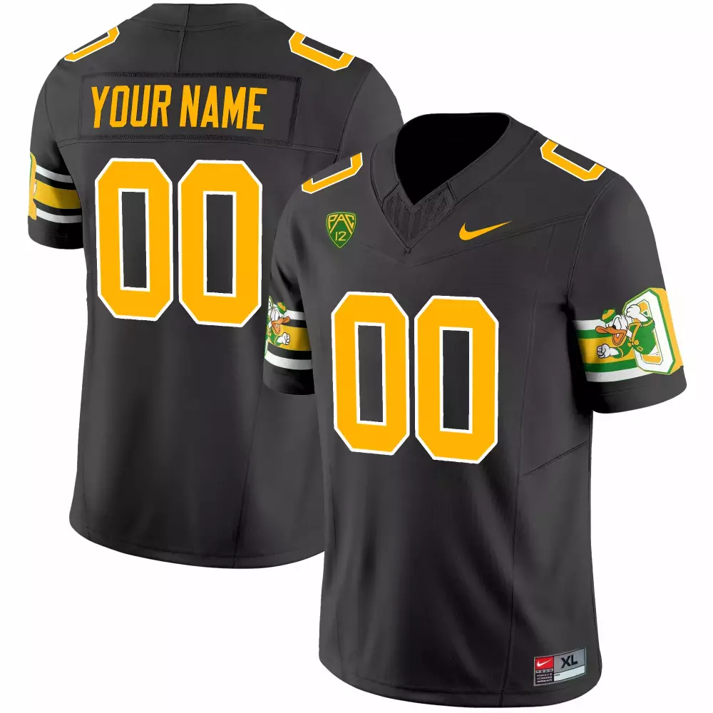 Oregon Ducks 00 2023 Black Stitched Vapor Jersey | Nike Edition | Fan Gear for Men, Women & Youth