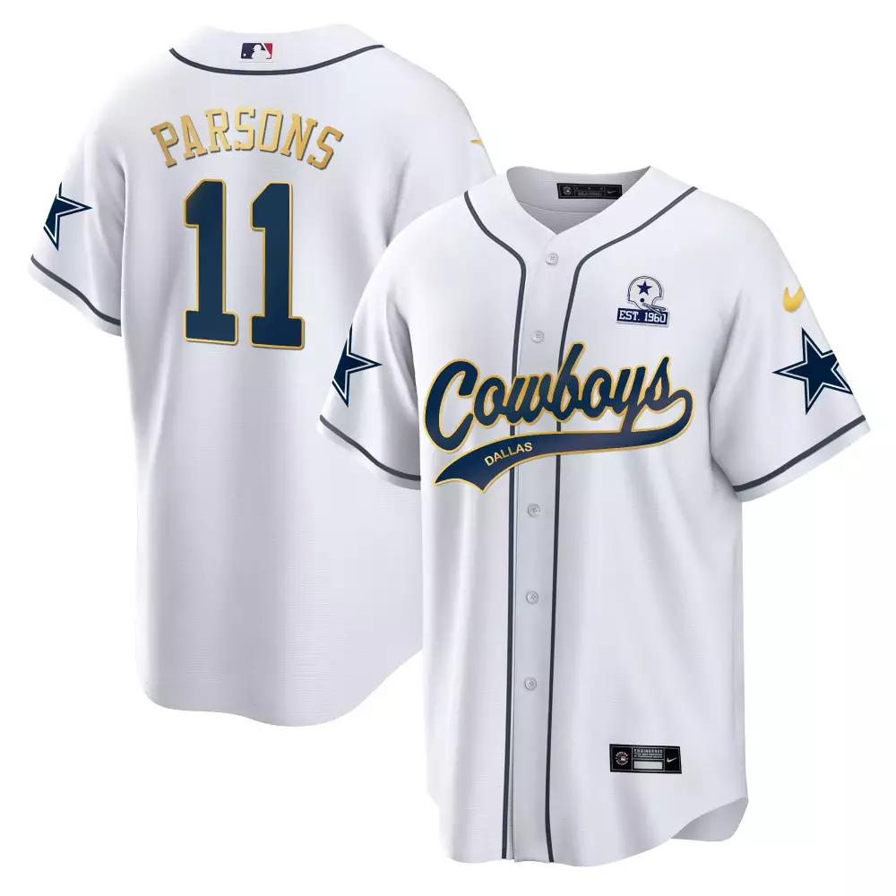 Parsons 11 Dallas Cowboys 2023 All Stitched Vapor Jersey | White | For Men, Women & Youth