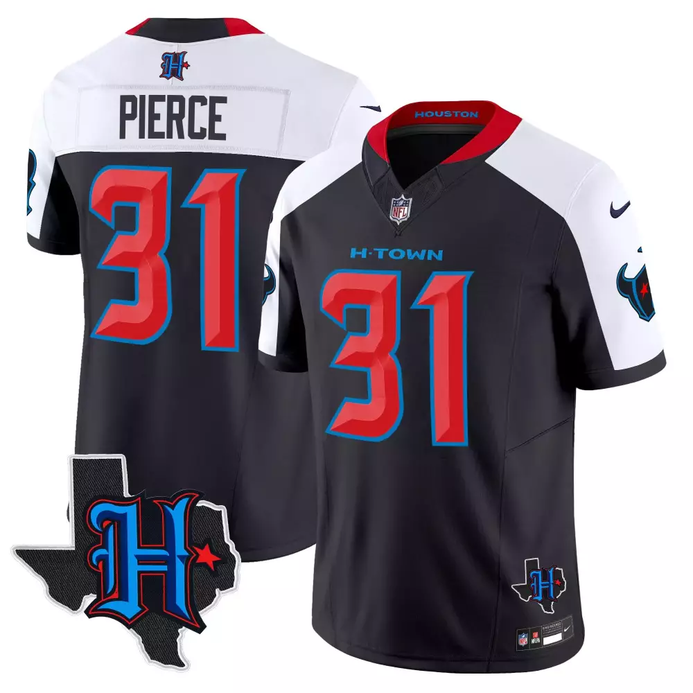 Pierce 31 Houston Texans 2023 H Town Edition Jersey | Stitched Vapor Style | Limited Edition Fan Gear | For Men, Women & Youth