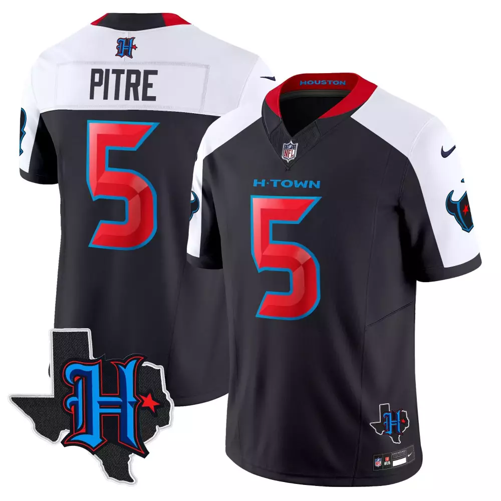 Pitre 5 Houston Texans 2023 Men's All Stitched Vapor Jersey | Black H-Town Design | Game Day Outfit for All