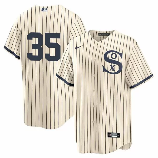 Player Name 35 Chicago White Sox 2023 Men's All Stitched Vapor Jersey | Cream Blue Style | Fan Gear for Men, Women & Youth