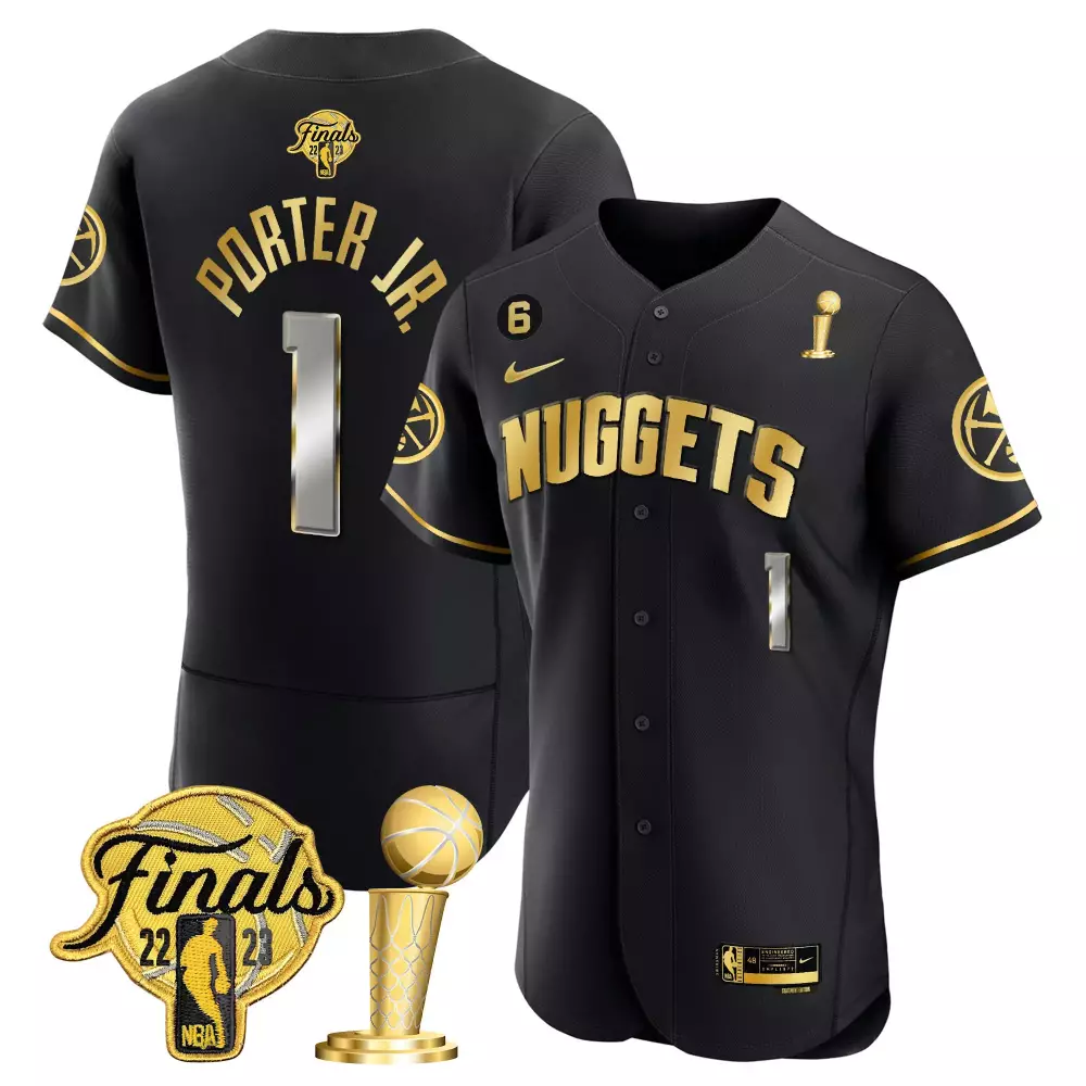 Porter Jr. Denver Nuggets 2022 Men's All Stitched Vapor Jersey | Finals Edition Black | For Men, Women & Youth