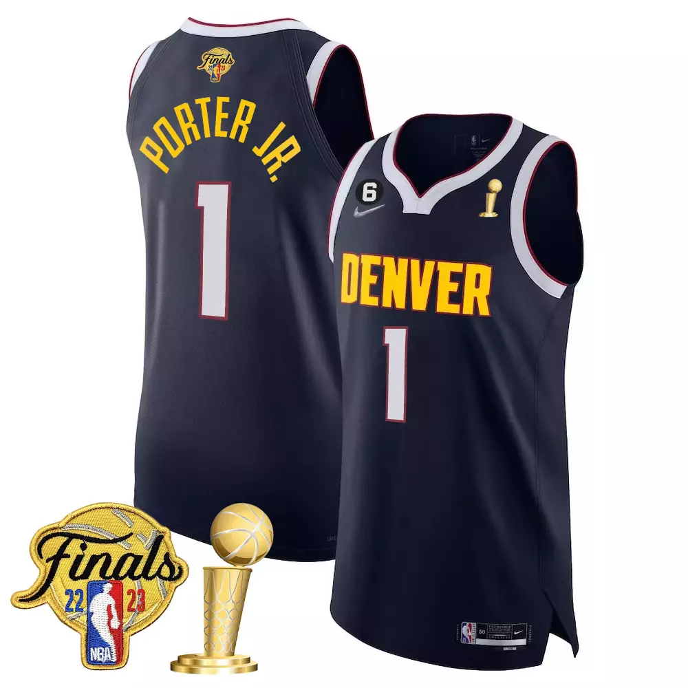 Porter Jr. Denver Nuggets 2023 Men's All Stitched Vapor Jersey | Finals Edition Navy | For Men, Women & Youth