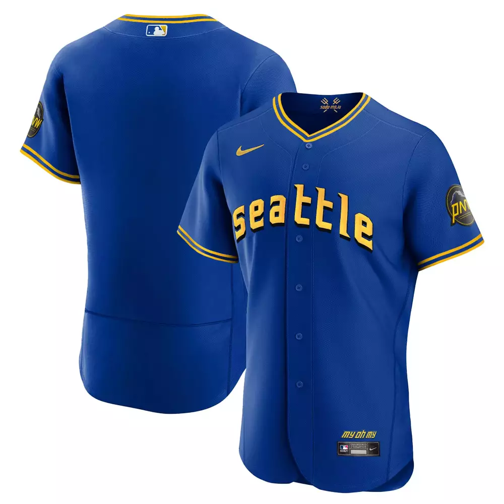 Seattle Mariners 2023 Men's Blue My Oh My Edition All Stitched Vapor Jersey | Fan Gear for Men, Women & Youth