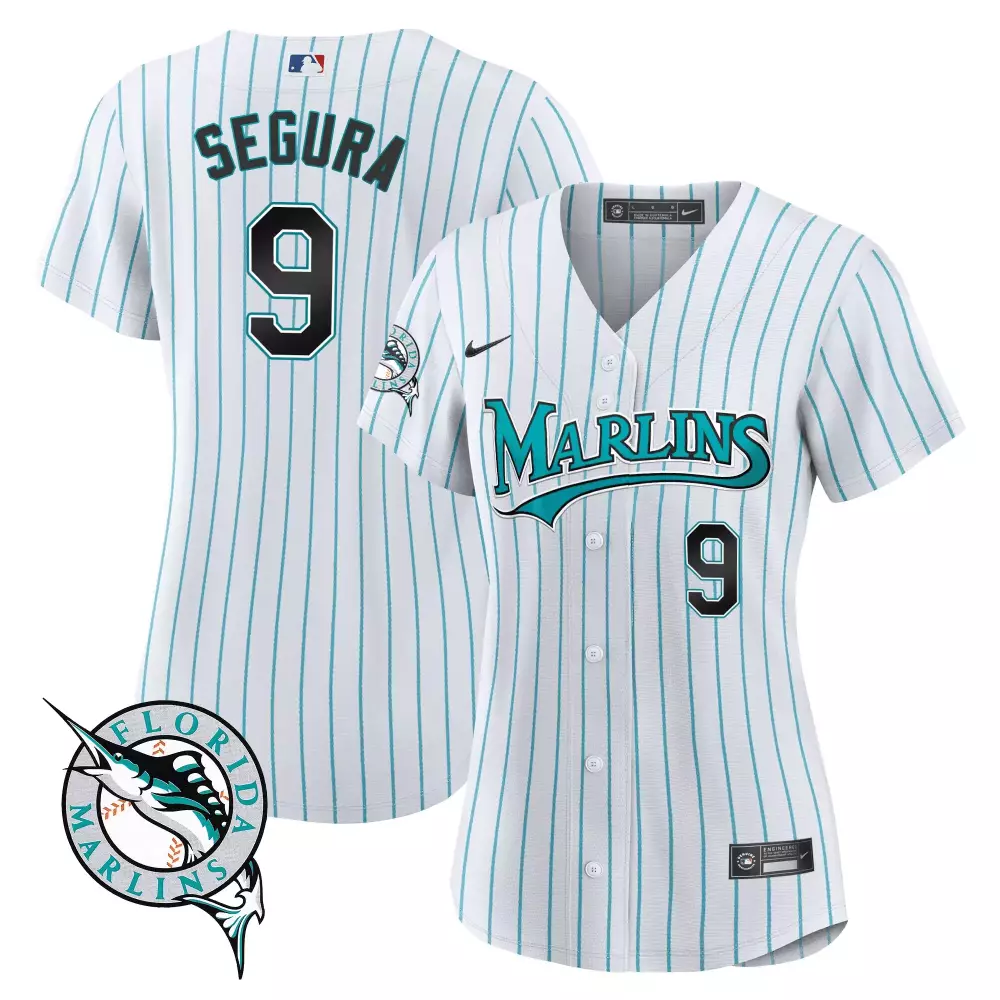 Soler 12 Florida Marlins 2023 Men’s Stitched Vapor Jersey | White & Teal Pinstripe | Perfect Gift Idea | For Men, Women & You