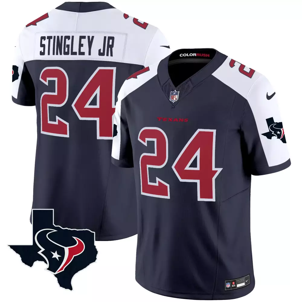 Stroud 7 Houston Texans 2023 Women's All Stitched Vapor Jersey | Navy Red Style | Game Day Outfit for Women