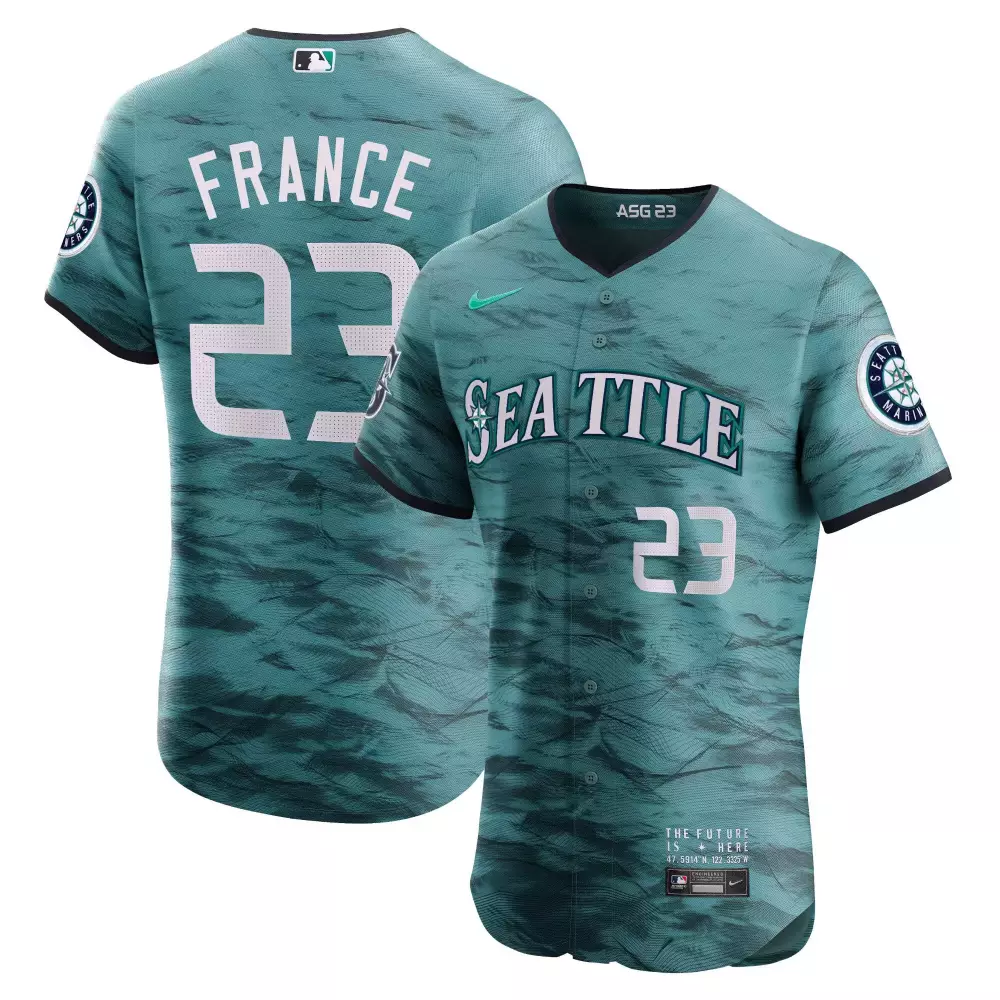Ty France 2023 Men's All Stitched Vapor Jersey | Seattle Mariners ASG 23 Teal Edition | Perfect Gift Idea for Fans | For Men, Women & Youth