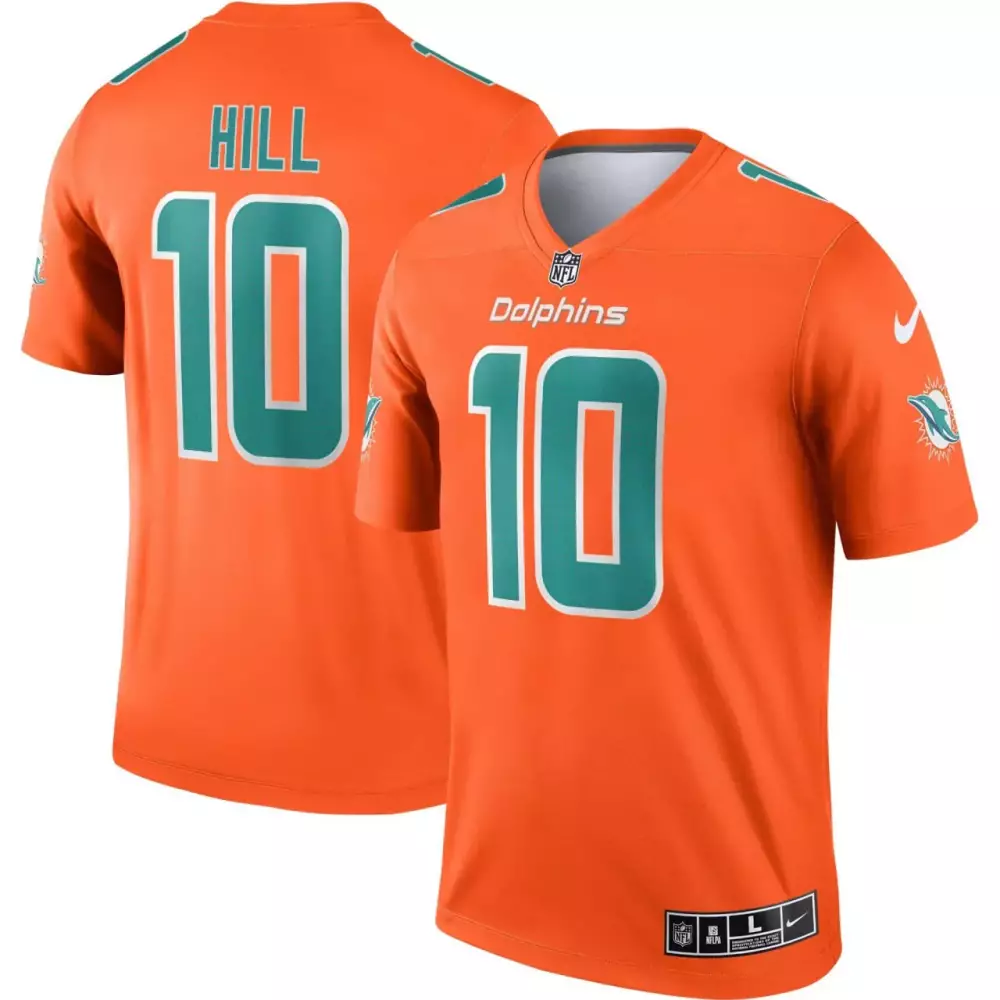 Tyreek Hill Miami Dolphins 2022 Men's All Stitched Vapor Jersey | Orange | Fan Gear for Men
