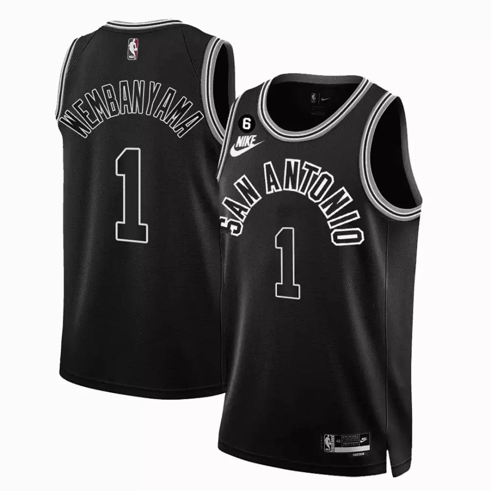 Victor Wembanyama 1 San Antonio Spurs 2023 Vapor Jersey | Stitched White Fan Gear | For Men, Women & Youth