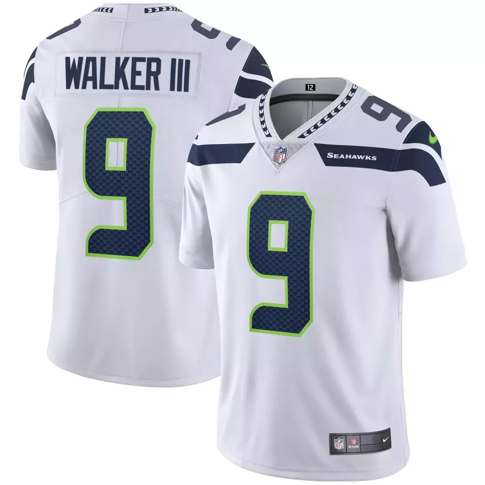Walker III Seattle Seahawks 2023 White 1 All Stitched Vapor Jersey | For Men, Women & Youth