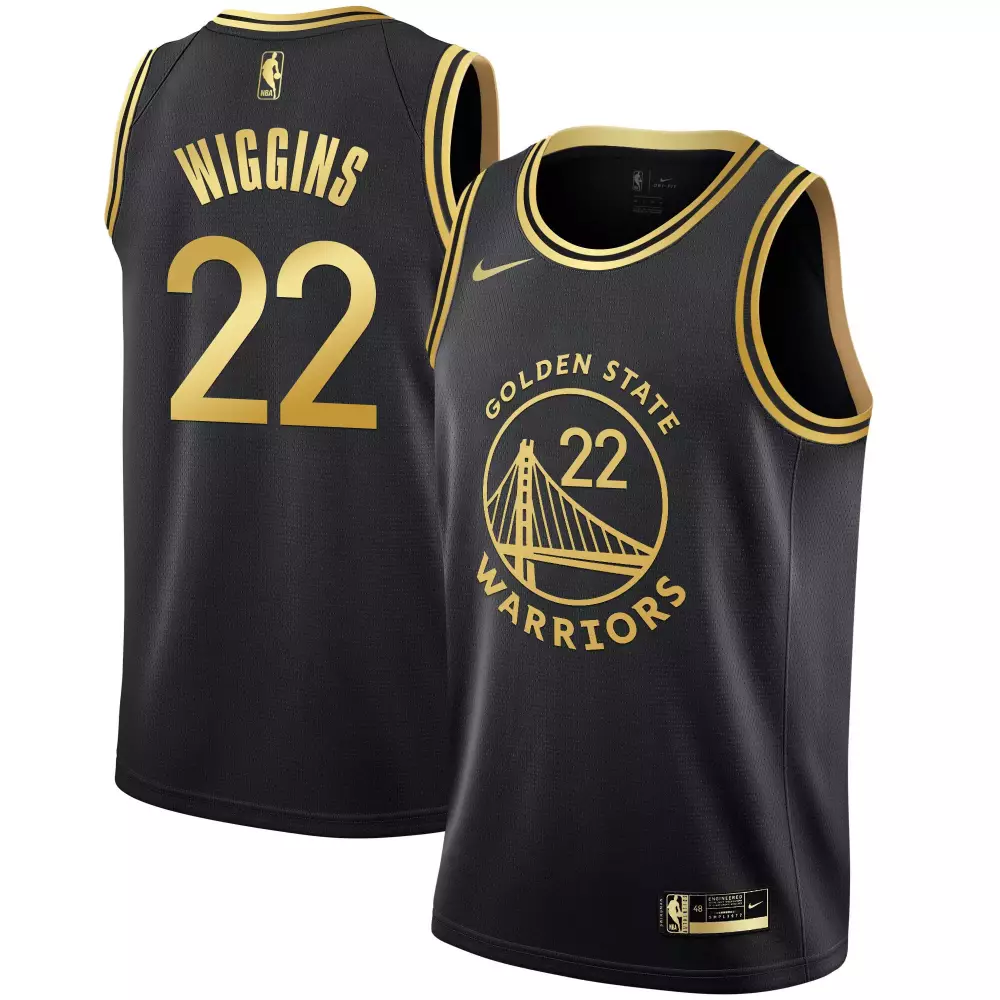 Wiggins 22 Golden State Warriors 2023 Stitched Vapor Jersey | Black-Yellow Edition | Limited Edition Fan Gear | For Men, Women & Youth