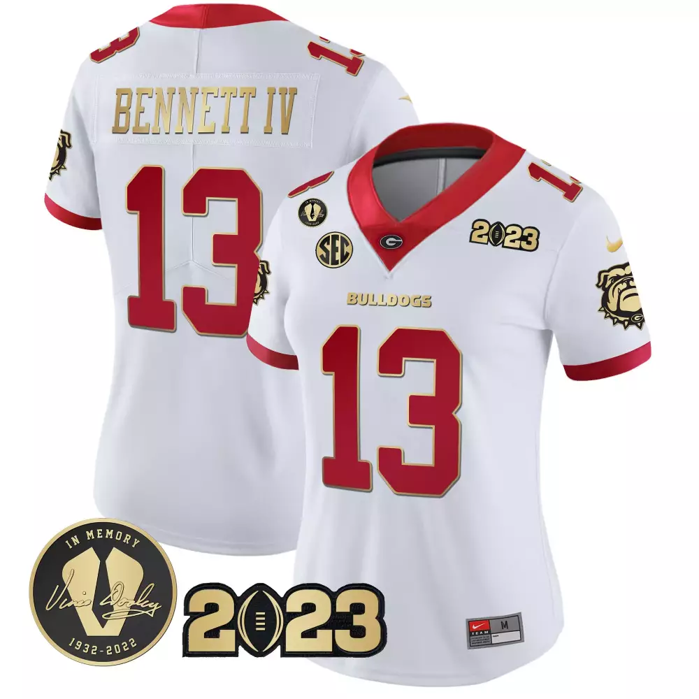 Bennett IV Georgia Bulldogs 2023 Women's Black Stitched Vapor Jersey | Classic Design | Replica Fan Gear for Women & Youth