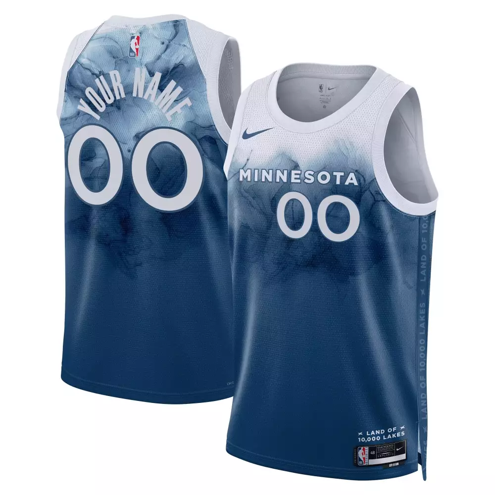 Minnesota Timberwolves 2023 Custom Stitched Vapor Jersey | Navy Blue | Replica Fan Gear for Men, Women & Youth