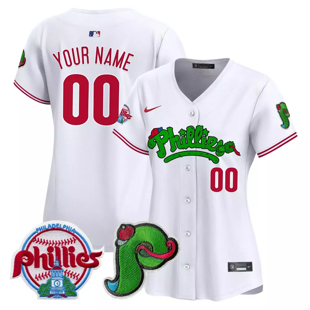 2023 Philadelphia Phillies Women's Stitched Vapor Jersey | 00 Green Design Style | Perfect Gift Idea | For Men, Women & Youth