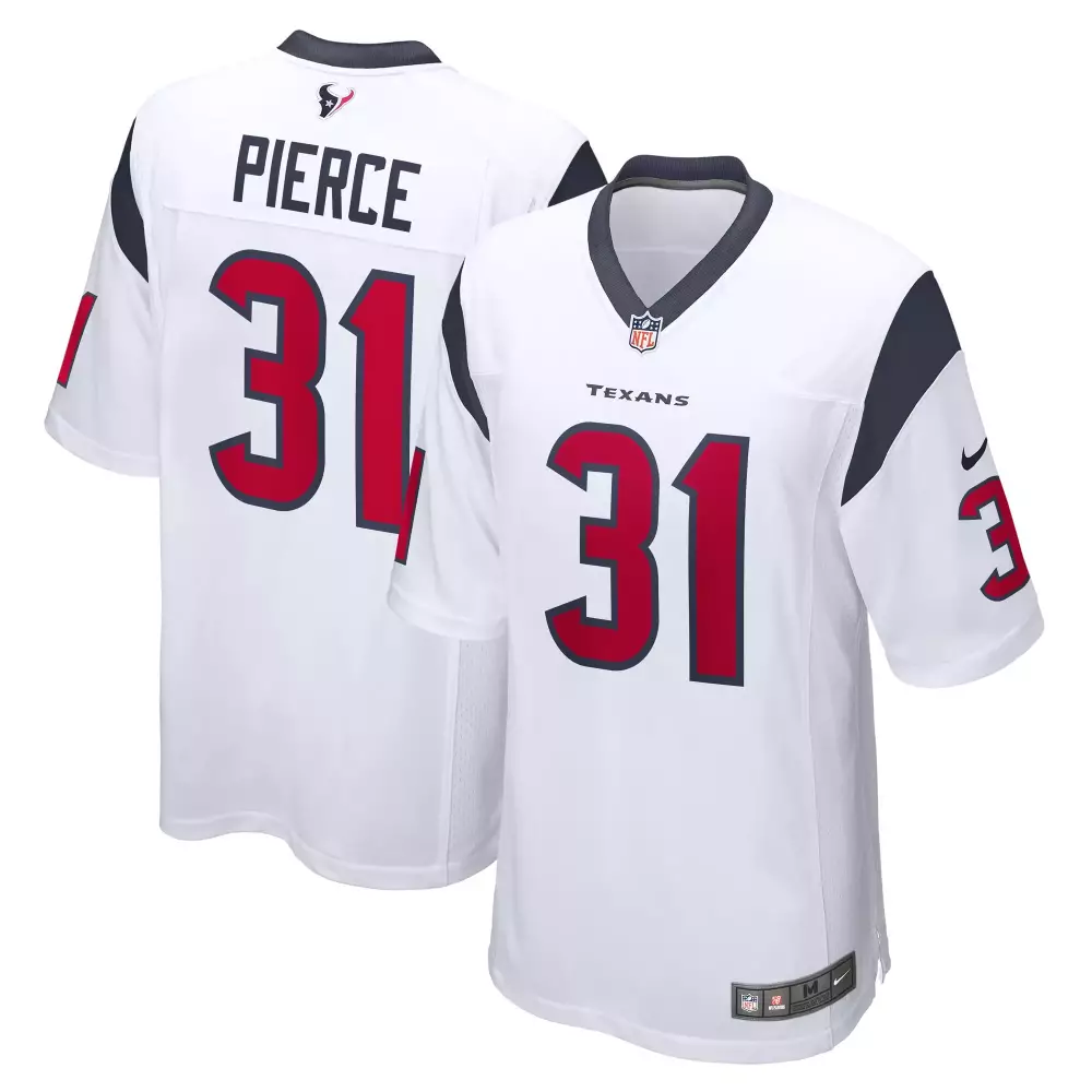 Pierce 31 Houston Texans 2023 White Champions Edition Jersey | Stitched Vapor Style | Limited Edition Fan Gear | For Men, Women & Youth