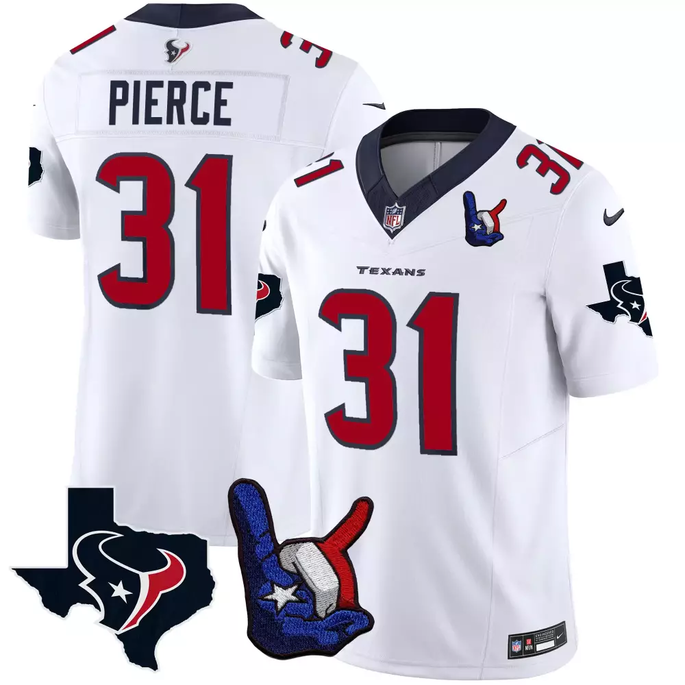 Pierce 31 Houston Texans 2023 Black Jersey | Stitched Vapor Style | Limited Edition Fan Gear | For Men, Women & Youth