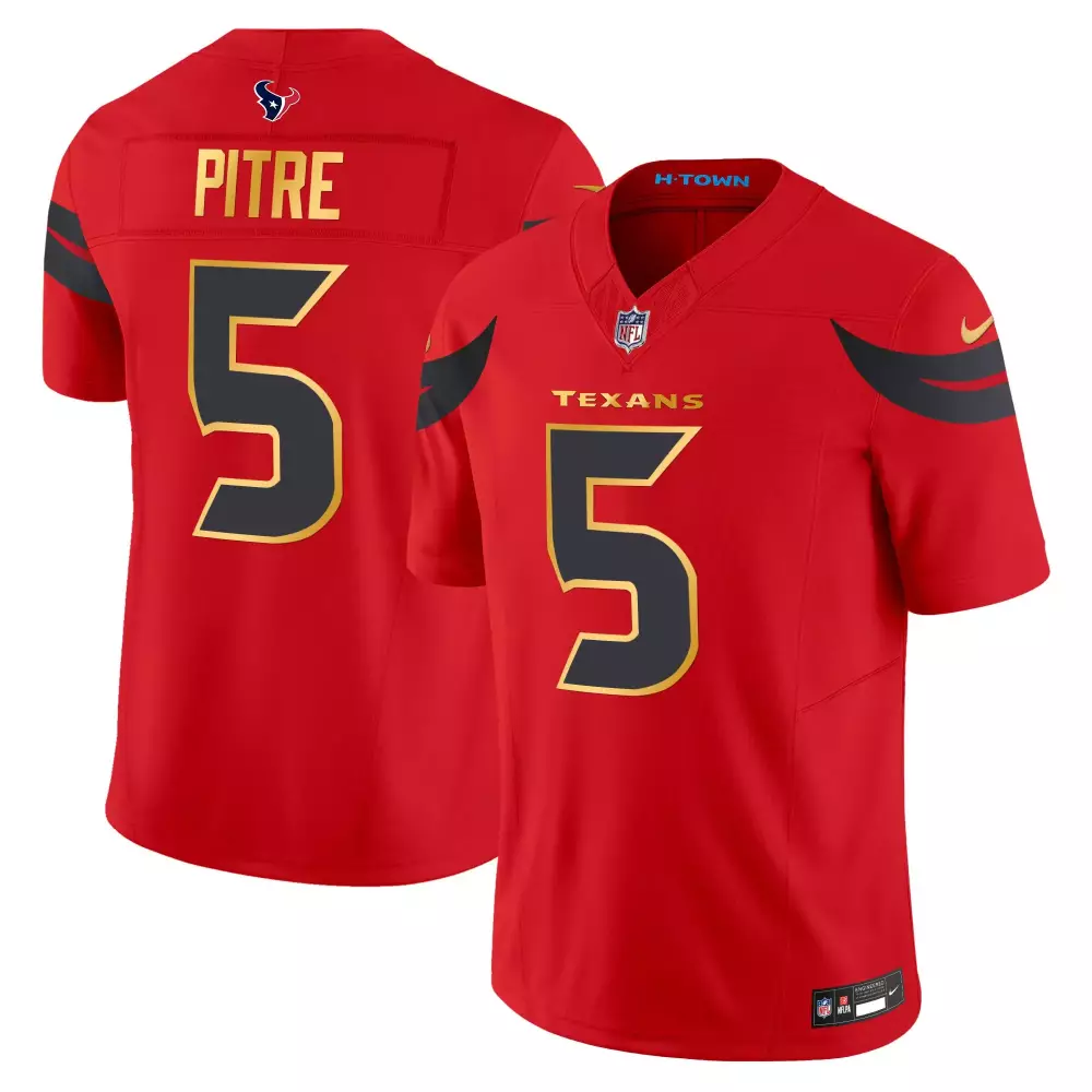 Pitre 5 Houston Texans 2023 Men's All Stitched Vapor Jersey | Red H-Town Edition | Fan Gear for All Ages