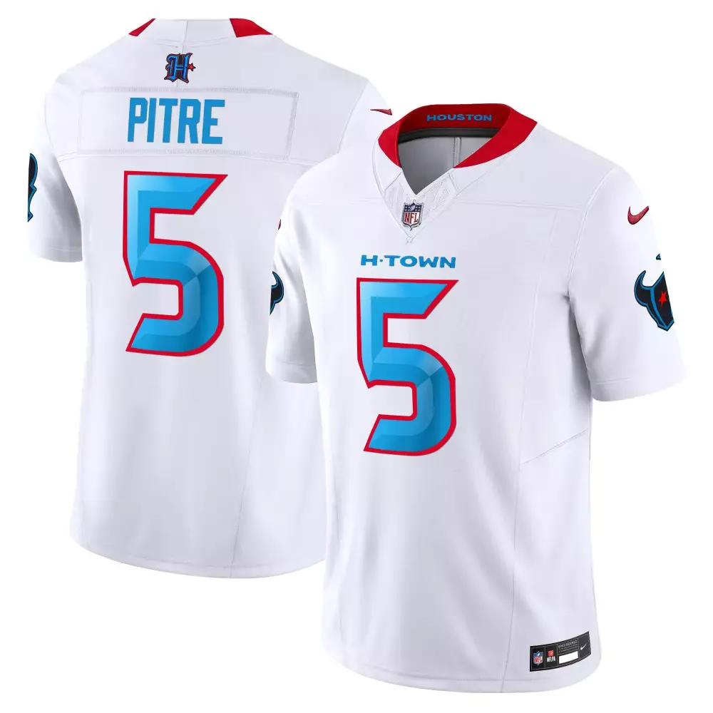 Pitre 5 Houston Texans 2023 Men's All Stitched Vapor Jersey | White H-Town Edition | Stylish Fan Gear for All